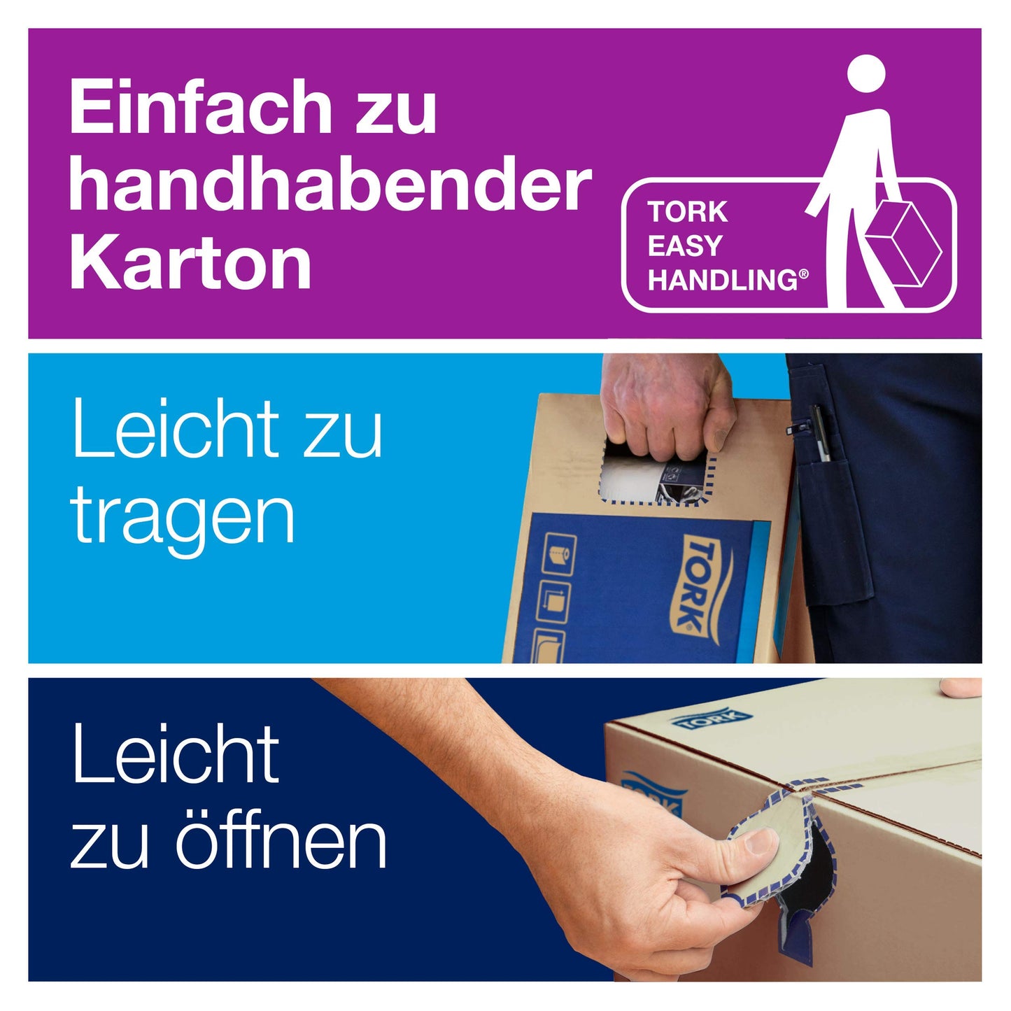 Tork 290163 Zickzack Handtücher Advanced 2-lagig – 15x250 H3-Spender