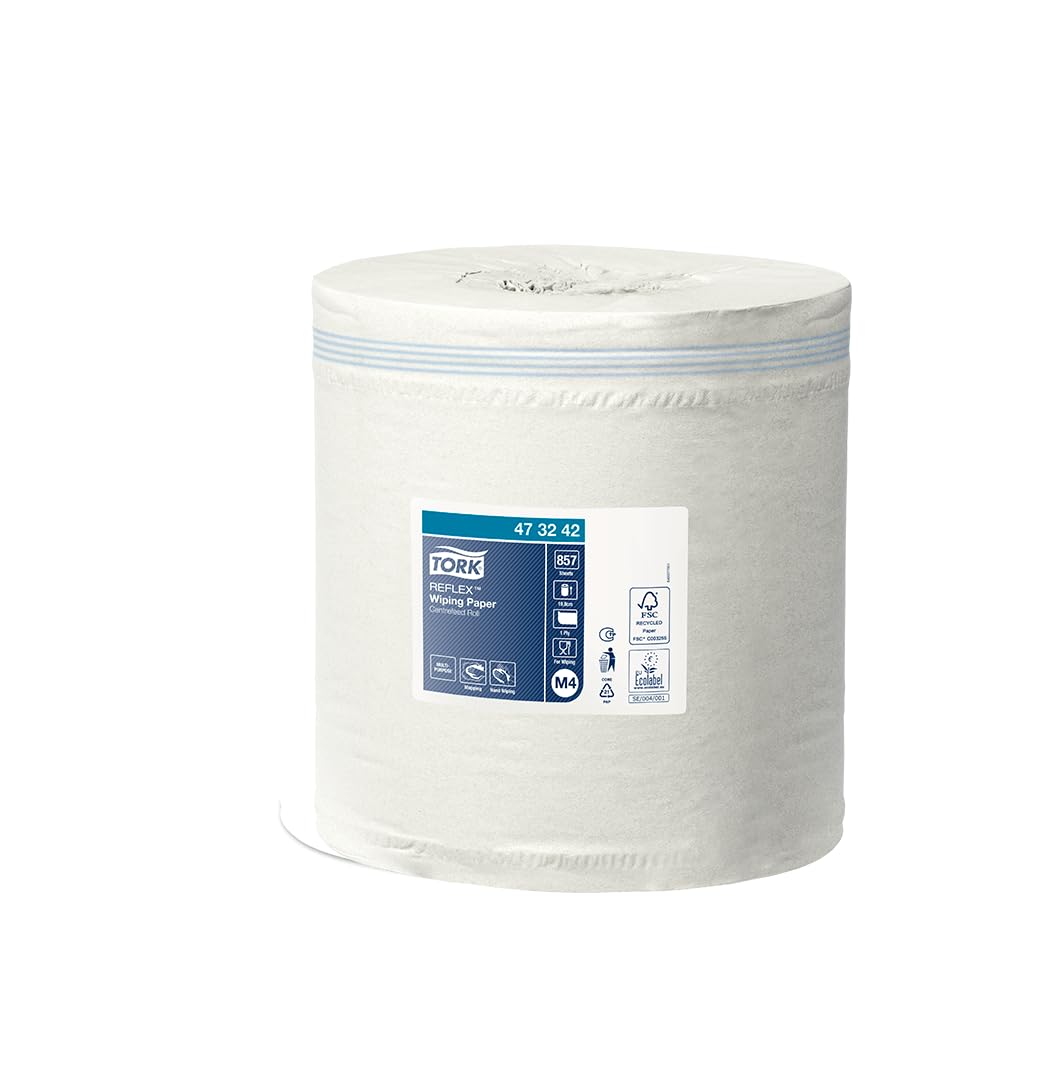 Tork 473242 Reflex Wischtücher M4 weiß – 6x895 Blatt Mehrzweck