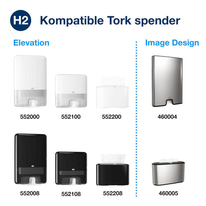 Tork 150299 Xpress Multifold Handtücher Universal 2-lagig – 20x237 H2
