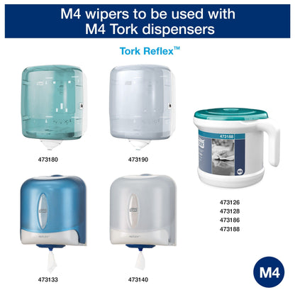 Tork 473242 Reflex Wischtücher M4 weiß – 6x895 Blatt Mehrzweck