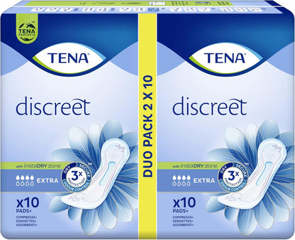 Tena Lady Extra Pads Pack, 6 x 10 Pads 1 Carton