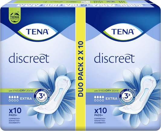 Tena Lady Extra Pads Pack, 6 x 10 Pads 1 Carton