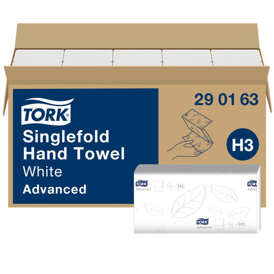 Tork 290163 Zickzack Handtücher Advanced 2-lagig – 15x250 H3-Spender