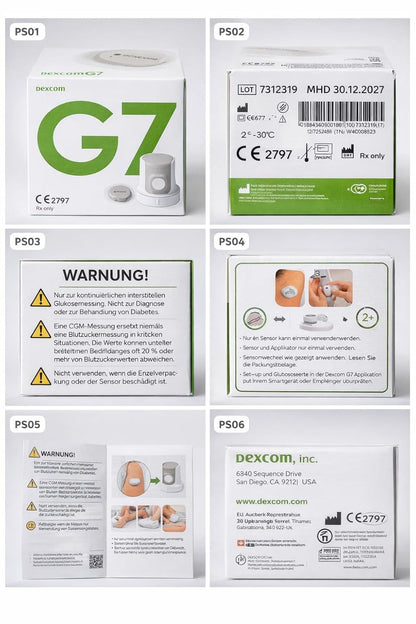 Dexcom G7 Sensor – Kontinuierliche Blutzuckermessung, 1 Stück
