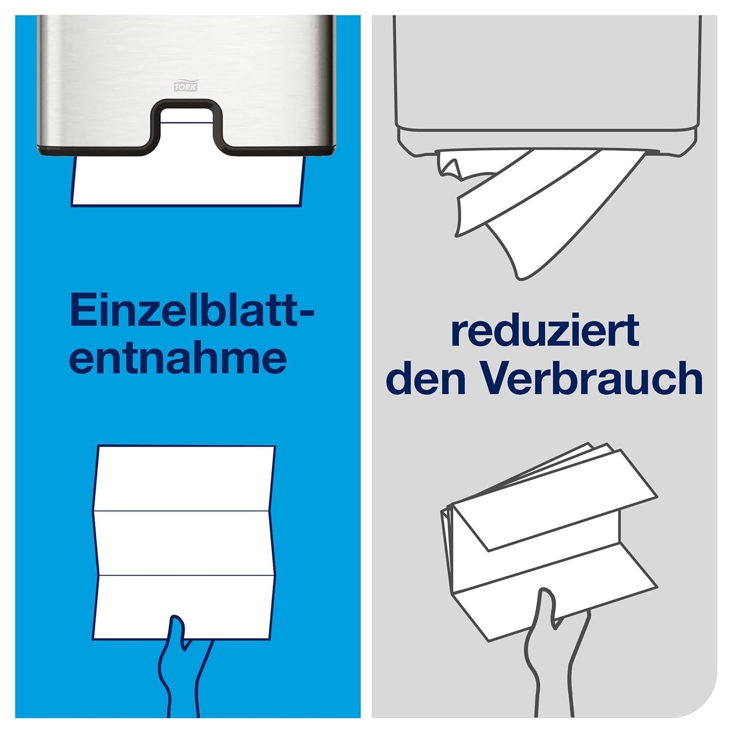 Tork 100288 Xpress Multifold Handtücher Premium 2-lagig – 21x110 H2