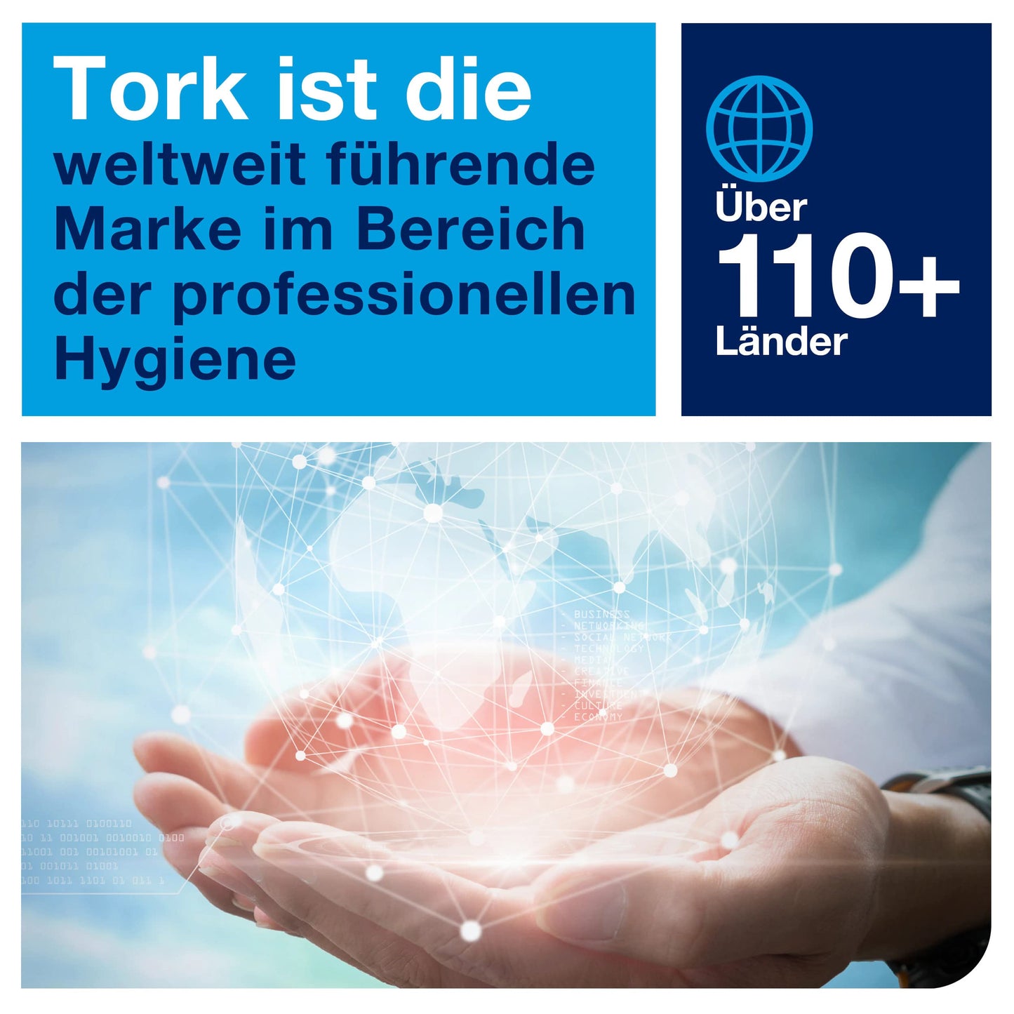 Tork 120280 Mini Jumbo Toilettenpapier 2-lagig – 12x850 Blatt T2-System