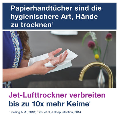 Tork 100278 Zickzack Handtücher Premium 2-lagig – 15x200 H3 FSC
