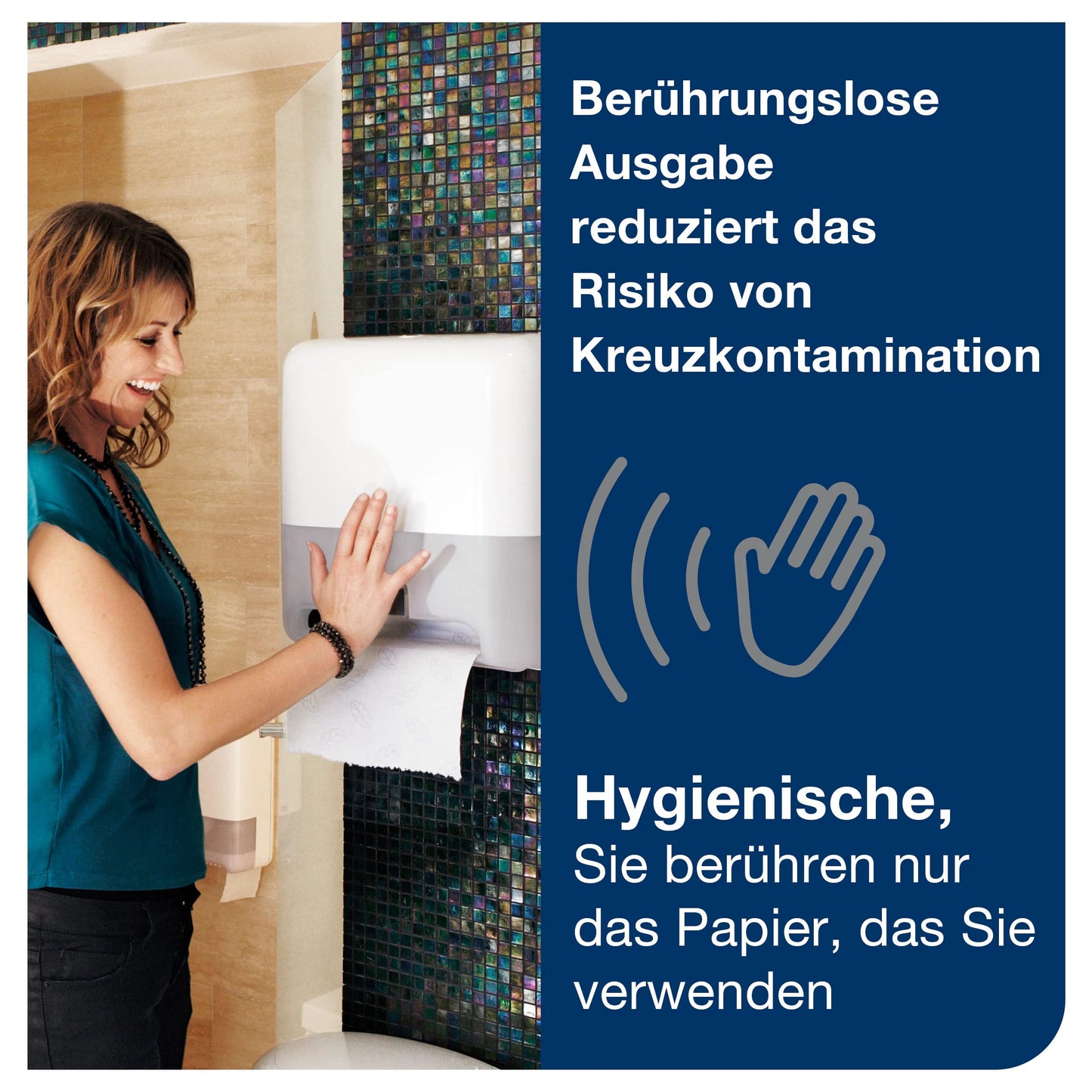 Tork Matic H1 Rollenhandtuchspender weiß – 551000/551008 Elevation
