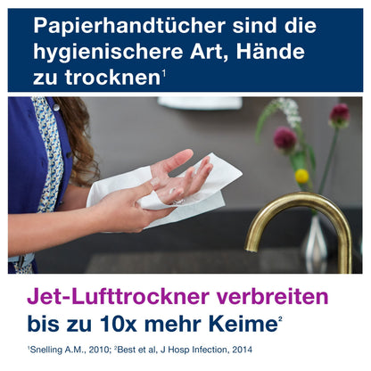 Tork 290163 Zickzack Handtücher Advanced 2-lagig – 15x250 H3-Spender