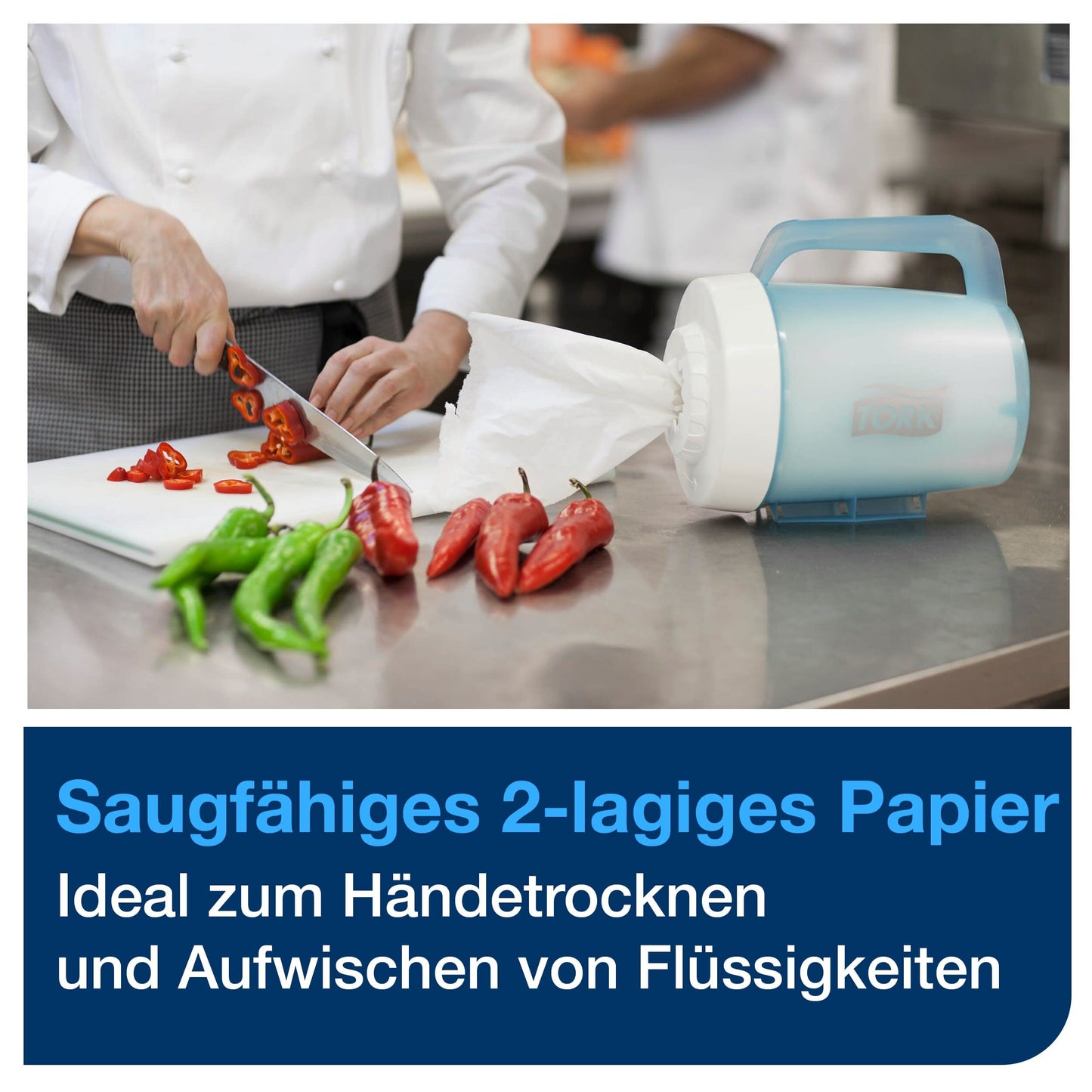 Tork 100130 Papierwischtücher 1-lagig – 11x120m M1 Mini-Spender weiß